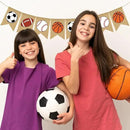 Doumeny Sports Burlap Banner Baseball Bunting Garland Sport Theme Party Hanging Banner American Football Banner Garland Basketball Soccer Banner Bunting for Birthday Baby Shower Sport Club Party Decor by GreenHaven Gardens