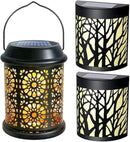 DenicMic Solar Lantern 1 Pack + Wall Lights 2 Pack by GreenHaven Gardens