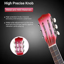 ADM Beginner Acoustic Classical Guitar 30 Inch Nylon Strings Wooden Guitar Bundle Kit for Kid Boy Girl Student Youth Guitarra Online Lessons with Gig Bag, Strap, Tuner, Extra Strings, Picks,Pink 1 by TinyTreasures Baby Boutique