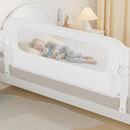 Baby Bed Rail Guard for Toddlers -59" Toddler Bed Rails for Twin, Full, Queen, King Bunk Size Bed Swing Down Bedrail Extral Tall Child Safety Side Railing Guards for Kids White by TinyTreasures Baby Boutique