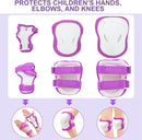 KAMUGO Kids Bike Helmet Set, Toddler Helmet for Ages 2-8 Boys Girls with Sports Protective Gear Set Knee Elbow Wrist Pads for Skateboard Cycling Scooter Rollerblading by TinyTreasures Baby Boutique
