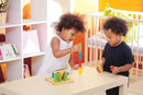 PlanToys Wooden Sorting and Stacking Geometric Peg Board (5125) | Sustainably Made from Rubberwood and Non-Toxic Paints and Dyes by TinyTreasures Baby Boutique