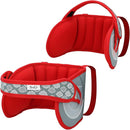 NAPUP Adjustable Carseat Head Support for Sleeping Kids & Toddlers - Safe, Comfortable & Breathable (Red) by TinyTreasures Baby Boutique
