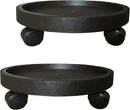 2 Pack of 11 Inch Heavy Duty Plant Caddy with Wheels,Rolling Plant Stand Pot Trolley,Wheeled Planter Saucer Tray,Potted Flower Mover Dolly with Casters Round Coaster for Indoor Outdoor by GreenHaven Gardens