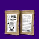 Cat Grass Seeds Favorites Blend Soft Wheatgrass & Smooth Ryegrass – Grows 19 Pots of Fresh Cat Grass for Indoor Cats – Easy & Fast – Small Pack Grows 200 Square inches of Edible cat Grass – Vitamunch by GreenHaven Gardens