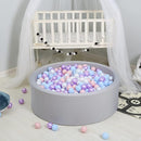 GOGOSO Ball Pits Balls for Toddlers Pack of 50 100 200 Plastics Shape Ball Non-Phthalate Non-BPA Non-Toxic 2.2-Inch Crush Proof Play Balls by TinyTreasures Baby Boutique