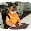 Tiny Twinkle Mess Proof Apron Bibs - 2 Pack Waterproof & Lightweight Baby Bibs for Led Weaning | 100% Recycled Polyester, Easy Clean & Machine Washable (Sand Cinnamon,Small 6-24 Months) by TinyTreasures Baby Boutique