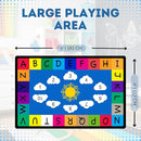 Genki - Kids Rugs for Playroom - ABC Learning Area Rug for Play Room, Classroom, Kindergarten, and Preschool - Kid Alphabet Educational Carpet for Childrens and Toddler Mat - Non Slip | 4'x6' by TinyTreasures Baby Boutique