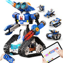 STEM Robot Toy 6-in-1 Robot Building Kit for Boys Age 8-12, APP Remote Control STEM Coding Toys, Educational Robotics Gifts for Boys Girls Kids Ages 7 8 9 10 11 12 (480 Pieces) by TinyTreasures Baby Boutique