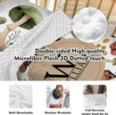 Personalized Baby Crib Bedding Set for Baby Boys Girls, Mushroom Design Custom Name Baby Crib Sets 5-Pcs, Toddler Double Layer Blanket Fitted Sheets Changing Pad Cover Rug Wall Art Set by TinyTreasures Baby Boutique