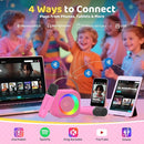 Karaoke Machine for Kids, Toys for 3-12 Years Old Girls Gifts, Kids Karaoke Microphone Machine Toy, Best Fun Christmas Birthday Gifts for 5 6 7 8 9 10 11 Years Teens Girl Boys Rose 2 Mic by TinyTreasures Baby Boutique