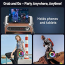 Karaoke Machine with 2 Wireless Microphones,【Upgraded 6.5"Woofer & 2"Tweeter】Portable Bluetooth 5.3 Karaoke Speaker, PA System with Bass/Treble/Echo Adjustment, Supports USB/AUX/TF/TWS for Home Party by TinyTreasures Baby Boutique