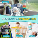 Jollybaby Baby Musical Pull String Hanging Toy for Stroller Car Seat Crib Play Gym, Plush Stuffed Whale Toy for Carseat with Music Teether Crinkle Paper, Sensory Toy for 0-6-12-18 Months Baby Gift by TinyTreasures Baby Boutique
