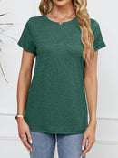 Soft Short Sleeve Shirts for Women, Crew Neck T Shirts for Women Loose Fitting Lightweight Top Basic Tee Shirt by TinyTreasures Baby Boutique