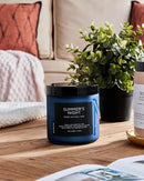 M&SENSE Summer's Night Scented Candle, 11.6oz Natural Soy Wax Clean Non Toxic for Home, Medium 2 Wick Gifts for Men, Up to 70 Hours Burn time, Manly Candles for Bedroom by CozyNest Decor