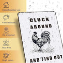Chicken Coop Accessories Metal Signs,Funny Chickens Tin Signs - Chicken Decor Farmhouse Wall Decor,Chickens Gifts Rustic Farm House Decorations for Home/kitchen/Outdoor Garden by CozyNest Decor