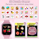 Waterproof Smart Watch for Kids Gift for Girls Age 5-12 with 32 Games, Dual Camera, Habit Tracking, Music Player, Video, Alarm Clock, HD Touchscreen Kids Smart Watch Birthday Toys for 3-12 Year Old by TinyTreasures Baby Boutique