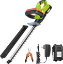 VIVOSUN 20" Cordless Hedge Trimmer, 20V Electric Bush Trimmer, 1400 RPM Shrub Trimmer, Dual-Action Laser Blade, 3/5" Cutting Capacity, Lightweight & Compact Trimmer, Battery and Fast Charger Included by GreenHaven Gardens