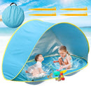 Baby Beach Tent-2 Pools Pop Up UPF 50+ Sunshade with Carry Bag, Portable for Travel,Beach,Camping,Indoor by TinyTreasures Baby Boutique
