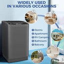 Nictemaw Portable Washing Machine 20Lbs Portable Washer with Drain Pump, 2.8 Cu.ft Compact Washer Machine with 10 Programs 8 Water Levels Compact Laundry Machine for Apartment, Home, Dorms, Rv by CozyNest Decor