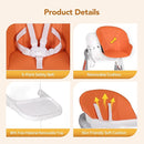 CoziBB Baby High Chair, 6 in 1 Convertible Growing Baby Highchairs for Babies and Toddlers, Baby Chair with Adjustable Dining Tray and Seat, 5-Point Safety Belt,White by TinyTreasures Baby Boutique