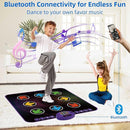 SUNLIN Light Up Dance Mat for Boys Girls Ages 3 4 5 6 7 8, Fun Toy Gift w/ 9 Light Up Keys & Bluetooth, Interactive Music Pad w/ 4 Game Modes & Adjustable Volume, Birthday Gift for Kids 3-12 by TinyTreasures Baby Boutique
