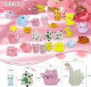 150 Pcs Luminous Mini Resin Animals Bulk, Figures Glow in The Dark, Tiny Miniature Resin Animals for Creative Crafts Ornaments, Fairy Gardens Decor and Dollhouse Hide Accessories by GreenHaven Gardens