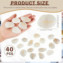 Fabbay Engraved Inspirational Stones Encouragement Motivational Rocks with Words Garden Positive Gift for Christmas Thanksgiving(White,40 Pcs) by GreenHaven Gardens