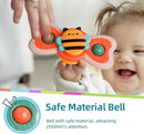 LiKee Strong Suction Cup Fidget Rotating Sensory Bath Toys for Baby 12 18 Months Airplane Car Travel Table & Window Toys for 1 2 Years Old Toddler Boys and Girls by TinyTreasures Baby Boutique