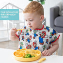 Bumkins Bibs - Toddler Bibs, Waterproof, Large for 1-3 Years, Short Sleeve by TinyTreasures Baby Boutique