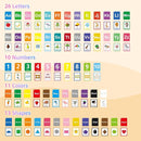 Toddler Learning Flash Cards, 60 PCS Double Sides Flashcards for Alphabets, Numbers, Colors, Shapes, Sight Words, Baby Cognitive Flashcards for Kids, Preschool Kindergarten Learning Activities by TinyTreasures Baby Boutique