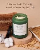 M&SENSE Celestial Cypress - Cedar & Spice Soy Jar Candles, Cedarwood Cardamom Large Winter Scented Candles 19.4oz 110 Hour Long Lasting Burn, Non Toxic Natural Warm Woody Scent Gifts for Men Women by CozyNest Decor