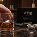 Football Whiskey Stones, 6 Stones Rocks Cubes by The Wine Savant