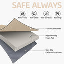 Bella’s Friends Foldable Baby Play Mat for Floor, 50"x50" Vegan Leather Playpen Mat, 1.2" Extra Thick Foam, Non-Toxic, Wipe-Clean, Travel-Ready, Non-Slip Crawling Mat for Kids Toddlers&Infants, Beige by TinyTreasures Baby Boutique