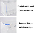 White Magnetic Basket, Magnetic Shelf Pencil Holder for Refrigerator, Wire Mesh Magnetic Bin, Magnetic Organizer Whiteboard Desktop Storage, 6.29"x2.28"x3.54" by CozyNest Decor