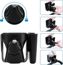 Accmor Stroller Cup Holder with Phone Holder, Bike Cup Holder, Universal Cup Holder for Uppababy Nuna Doona Strollers, 2-in-1 Cup Phone Holder for Stroller, Bike, Wheelchair, Walker, Scooter by TinyTreasures Baby Boutique