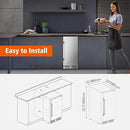 15 Inch Outdoor Beverage Refrigerator Cooler,Stainless Steel 127 Cans Beverage Fridge with French Door Under Counter Built-in or Freestanding, Perfect for Beer, Cola by CozyNest Decor