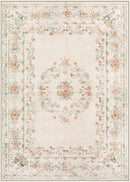 Wonnitar Floral Bow Washable Area Rug 5x7, Ultra-Thin Beige Rugs for Bedroom, Boho Non Shedding Neutral Soft Carpet for Nursey Kids Room Dorm Living Room, Beige by TinyTreasures Baby Boutique