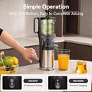 Juicer Machines, Cold Press Juicer with 5.0” Large Feed Chute Fit Whole Fruits & Vegetables, Stainless Steel Masticating Juicer With Pulp Seperation, 99% Juice Purity, 200W Quiet Motor, Easy to Clean by CozyNest Decor