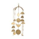Crane Baby Brass-Finished Lunar Ceiling Hanging for Nursery, Lunar Nursery Decor for Boys and Girls, Ceiling Hanging for Kids Room, 6 X 6 X 36 by TinyTreasures Baby Boutique