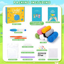 Crochet Kit for Beginners - 3 PCS Crochet Kits with Step-by-Step Video Tutorials, Beginner Crochet Kit for Adults Kid, Crochet Animal Kit for Starters, Cat Dressed as Shark Frog Strawberry by TinyTreasures Baby Boutique
