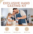 Hand Casting Kit, Anniversary Couples Gifts Casting Kit,Hand Mold Kit Couples, Hand Mold Kit Couple with Base, Couple 1 Year Anniversary, Bridal Shower, Wedding Gifts Plaster Hand Mold Casting Kits by TinyTreasures Baby Boutique