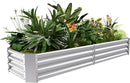 Land Guard 8×4×1ft Galvanized Metal Raised Garden Bed, Metal Planter Kit Box Outdoor for Deep-Rooted Vegetables, Flowers, Green and Herbs…… by GreenHaven Gardens