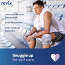 REVIX Microwave Heating Pad for Knee Support, Heated Knee Wrap with Moist Heat for Stiffness, Elbow & Joint, Microwavable Hot or Cold Compress for Women & Men by CozyNest Decor