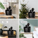 Hugging Couple Statues Ceramic Lover Figurine Embrace Characters by CozyNest Decor