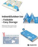 Baby Play Mat 79x71x0.6 inches, Fabric Cloth Surface Extra Large & Thick Foldable Play Mats for Baby Girls Boys, Waterproof & Anti-Slip Portable Baby Floor Mat for Tummy Time with Travel Bag by TinyTreasures Baby Boutique