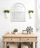 Dahey 2 Pack Galvanized Metal Wall Planter with Artificial Eucalyptus Farmhouse Style Hanging Wall Vase Planters Flowers Holder for Country Rustic Home Wall Decor,White by GreenHaven Gardens