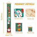 Personalized Name Growth Chart for Wall, Christmas Deer Height Chart, Waterproof Canvas Measure Wall Ruler Removable, Nursery Wall Decor for Baby Kids Toddlers,Christmas Gifts for Kid by TinyTreasures Baby Boutique