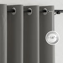 NICETOWN 100% Blackout Curtains for Living Room 96 inches Long, Grommet Thermal Insulated Window Treatment Lightweight Travels Portable Shades for Bedroom/Kids Room, Dark Grey, W52 x L96 by TinyTreasures Baby Boutique