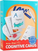 28 Pcs Letters Words Number Math Counting Recognition Cards for Kindergarten Preschool Toddlers Educational Toys RZKP-01 (Letters) by TinyTreasures Baby Boutique